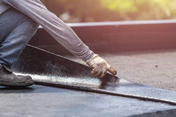 Professional Emergency Waterproofing technician working in Wakarusa, IN